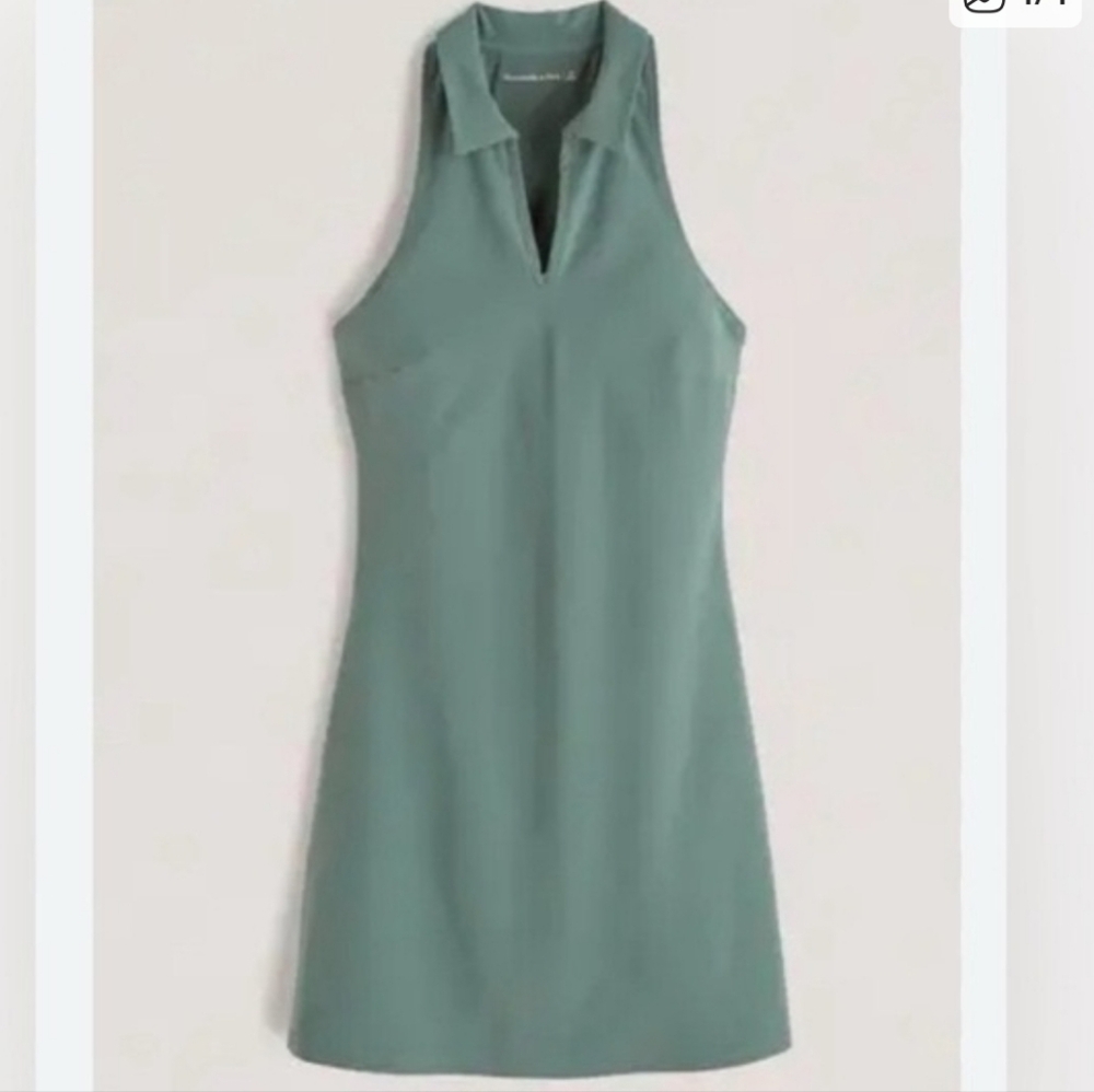Abercrombie & Fitch Green Halter Dress